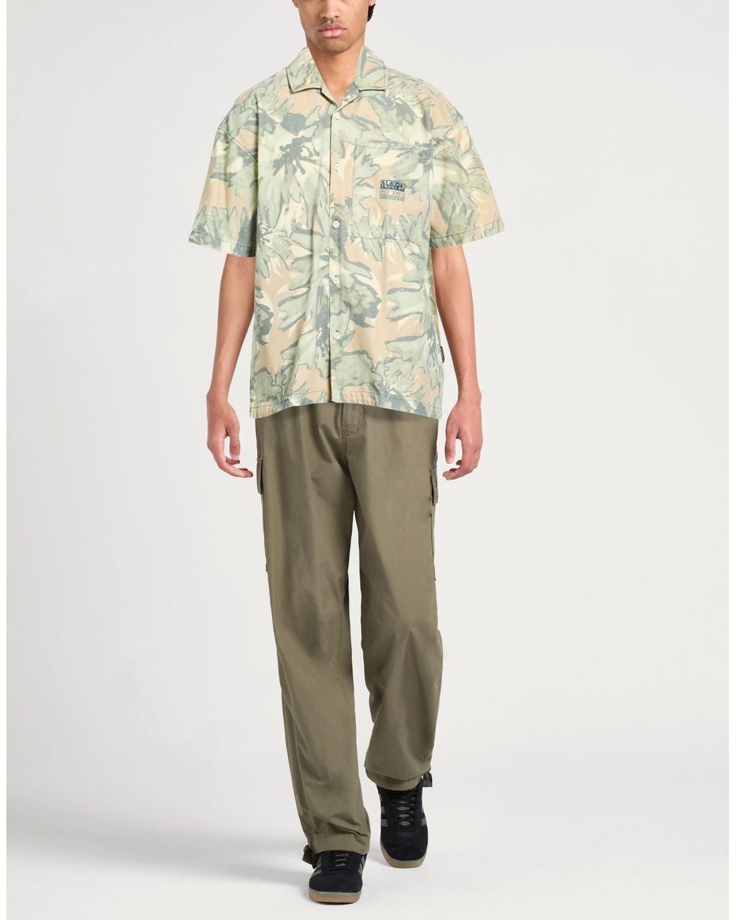 Napapijri White Light Shirt Cotton for men