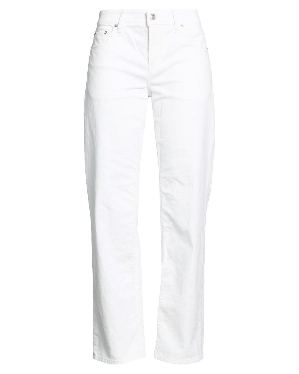 Department 5 White Pants Cotton, Elastane