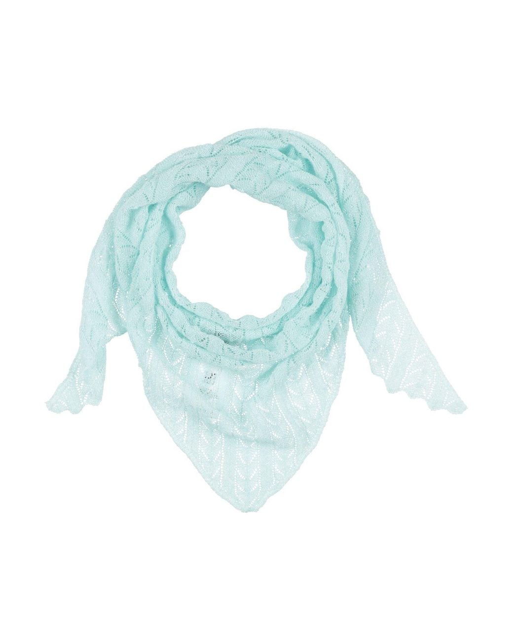 Alysi Blue Scarf Viscose, Polyester