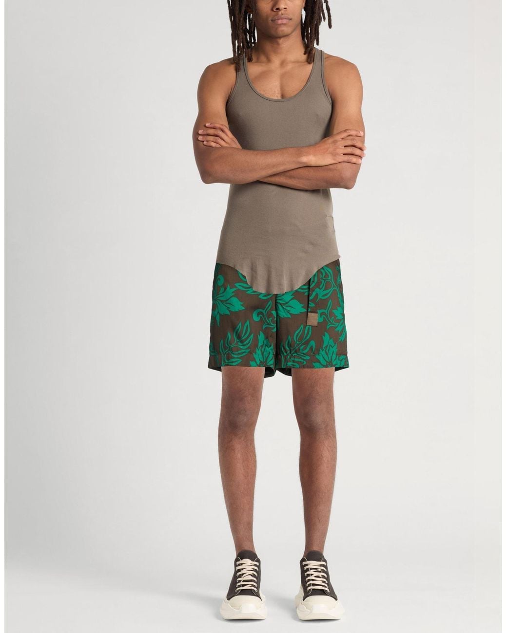 Sacai Green Shorts & Bermuda Shorts for men