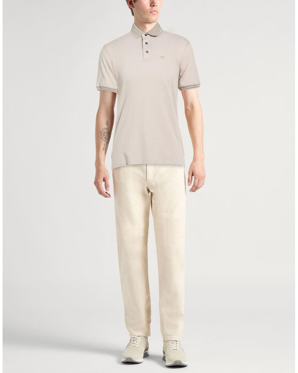 Emporio Armani White Polo Shirt for men