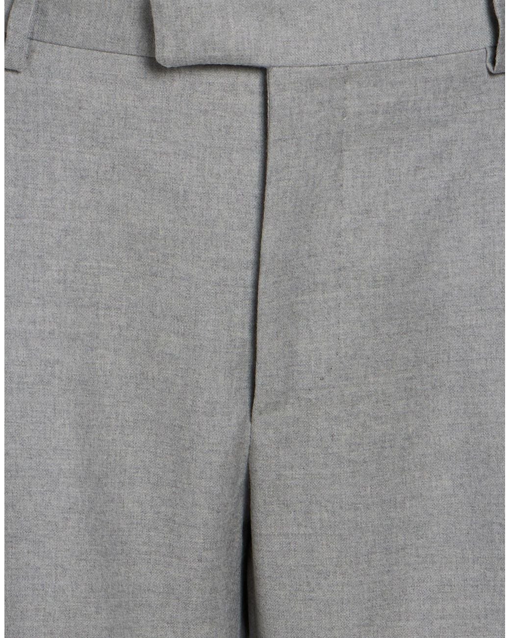 Paoloni Gray Light Pants Virgin Wool, Elastane for men