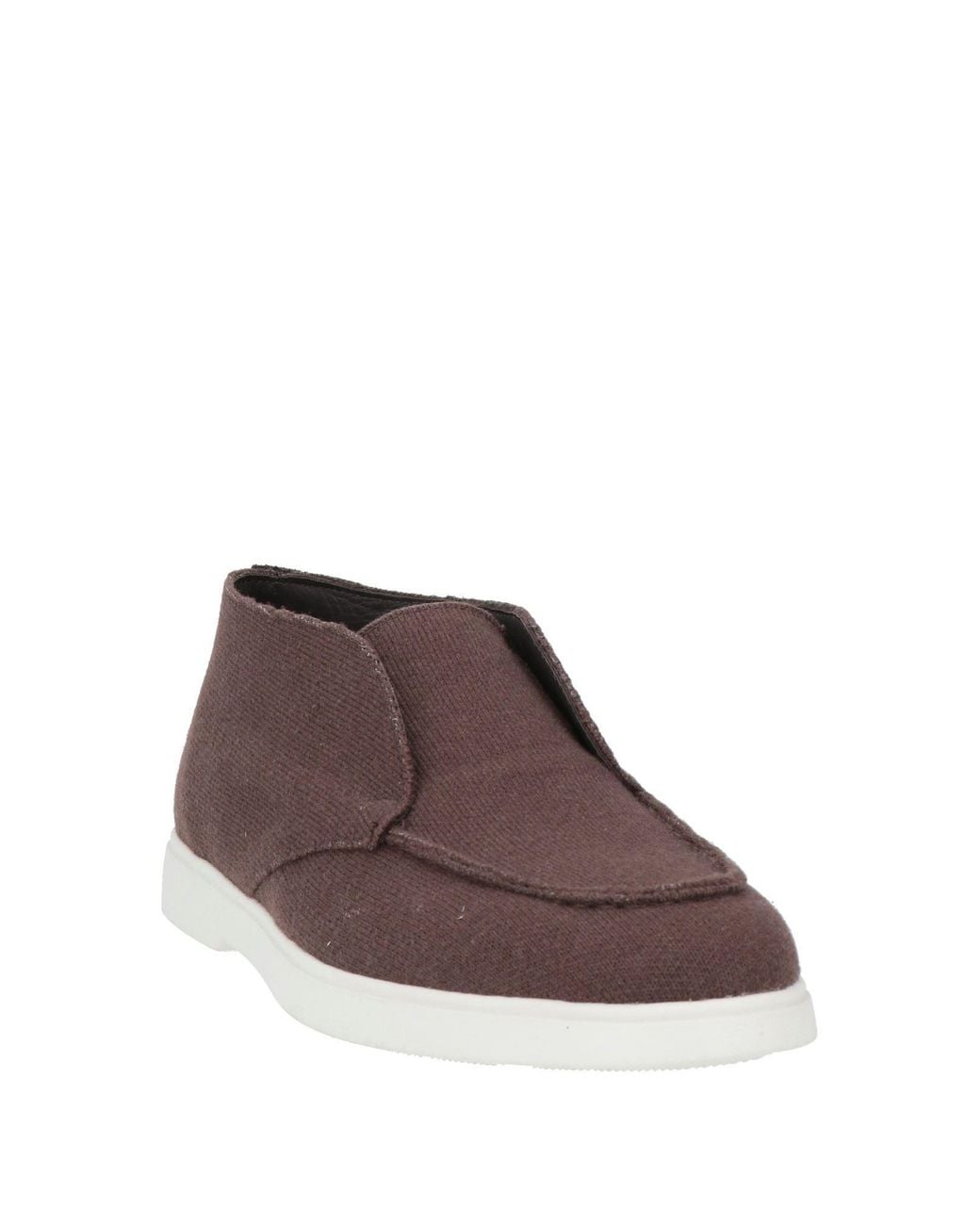 Gran Sasso Brown Khaki Ankle Boots Textile Fibers for men