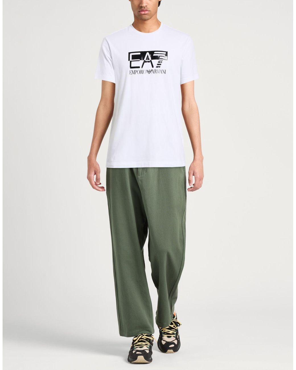 EA7 White T-Shirts for men
