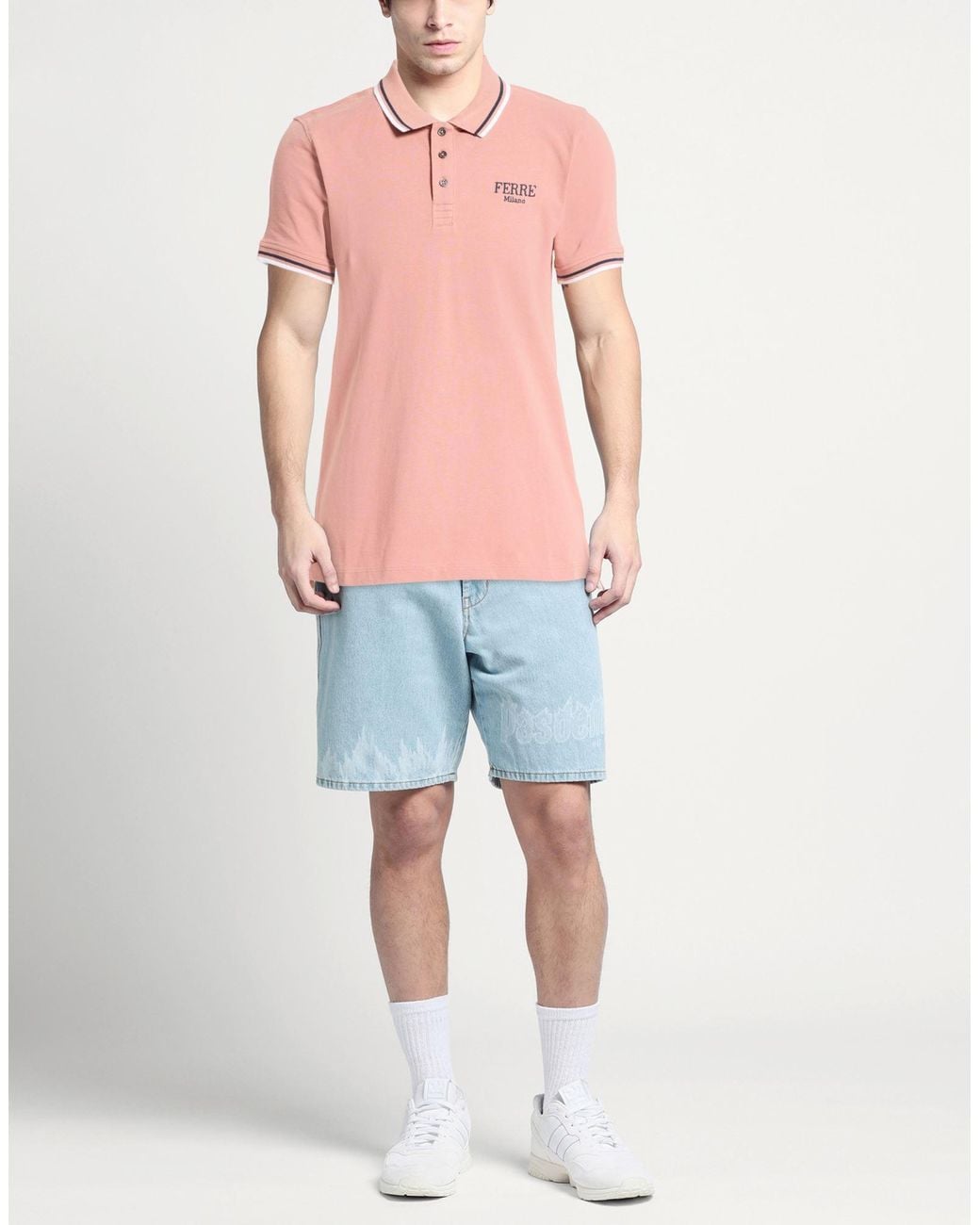Polo Ferré pour homme en coloris Pink