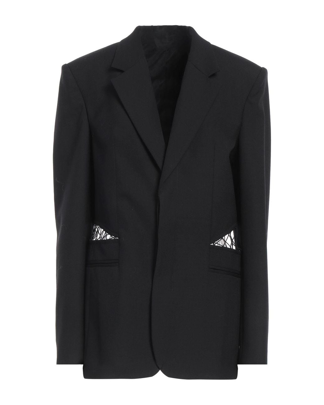 Dion Lee Black Blazer Wool