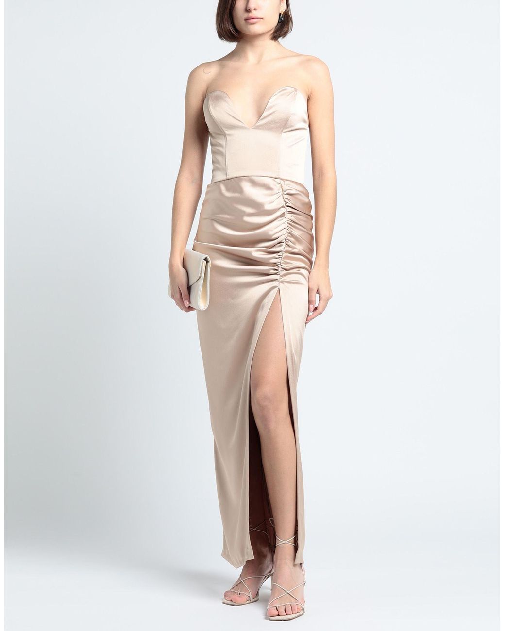 ACTUALEE Natural Maxi Dress