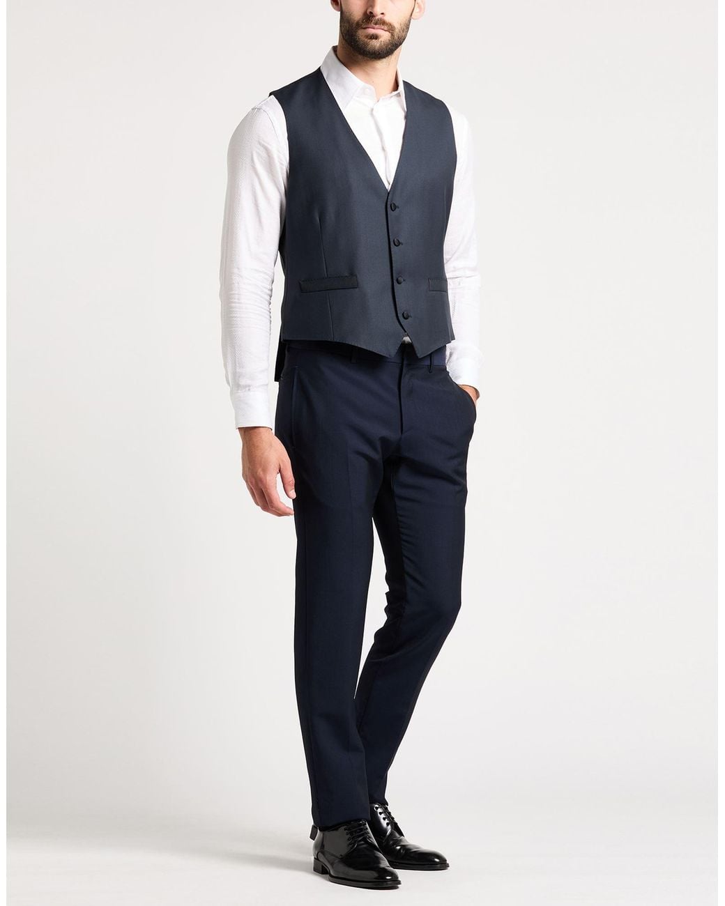 Lardini Blue Waistcoat for men