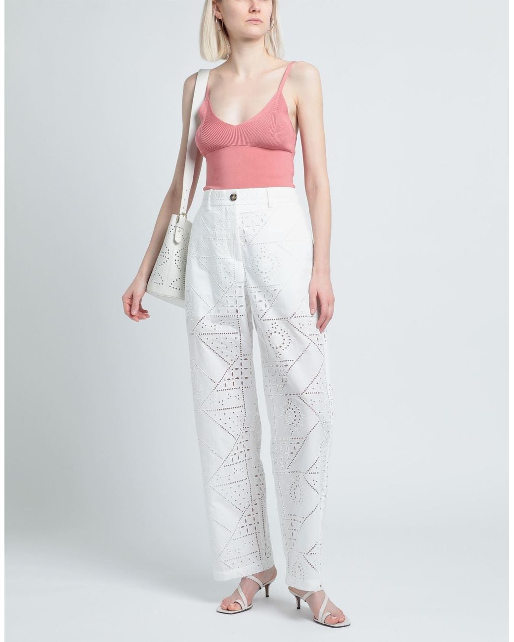 MSGM White Trouser