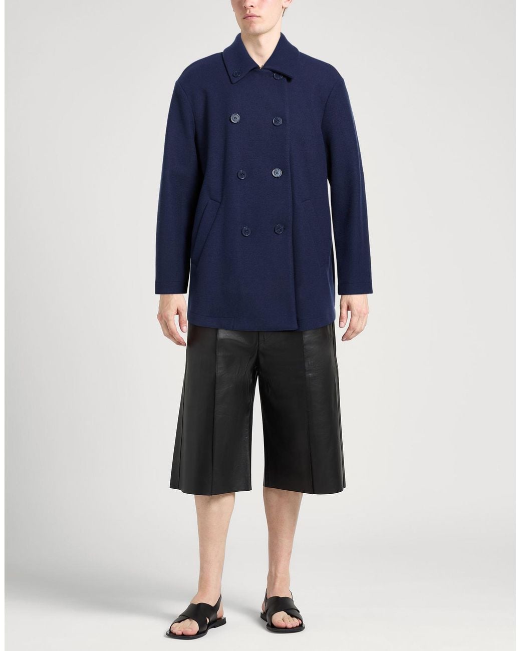 Emporio Armani Blue Coat for men