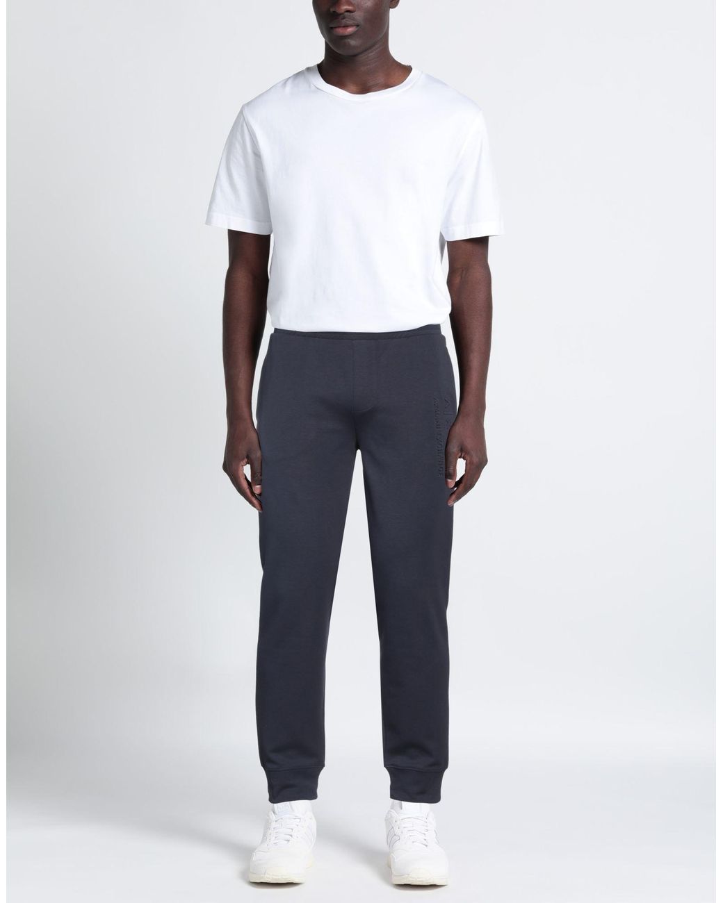ARMANI EXCHANGE Blue Pants Cotton, Polyester for men