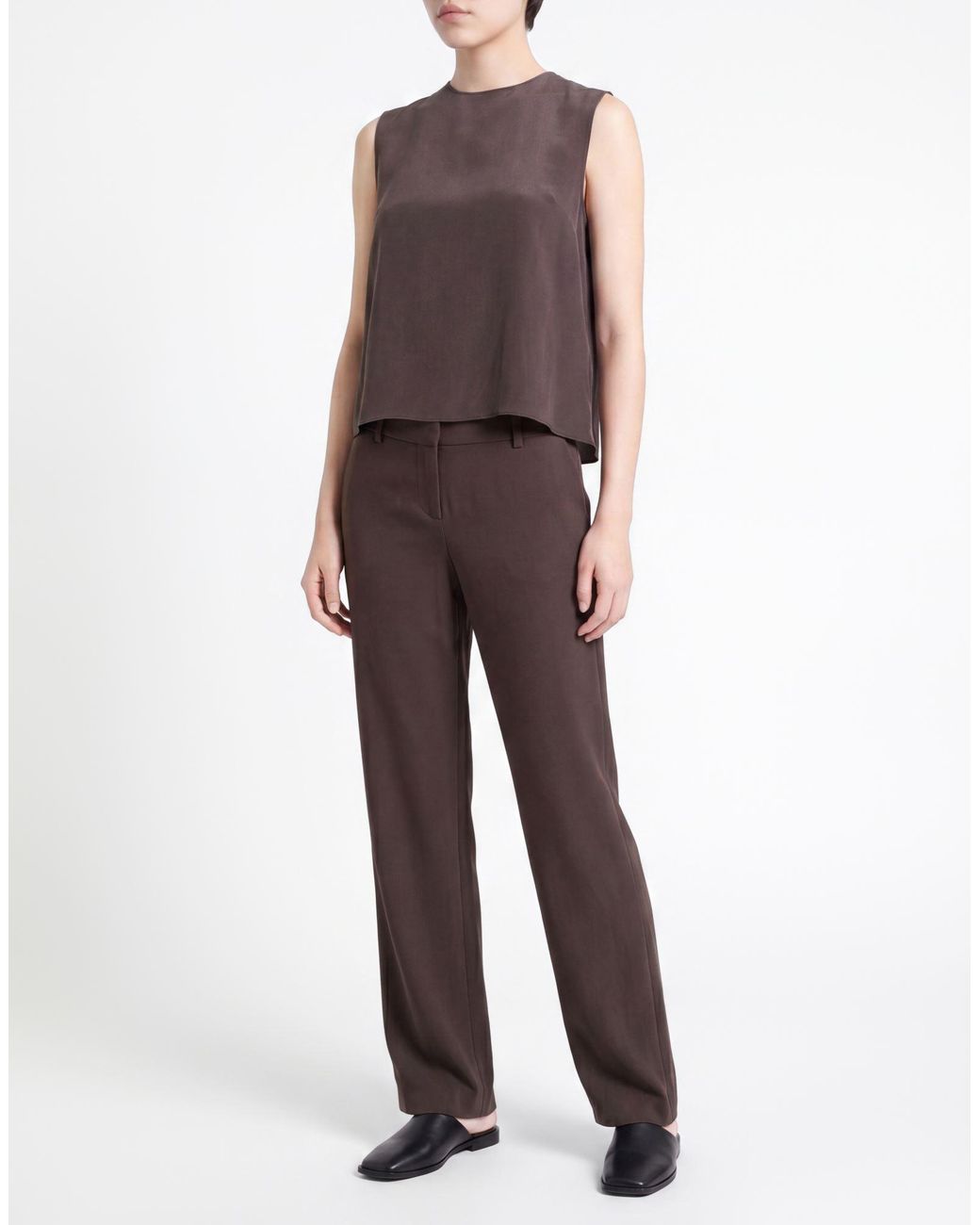 Alysi Brown Top Silk