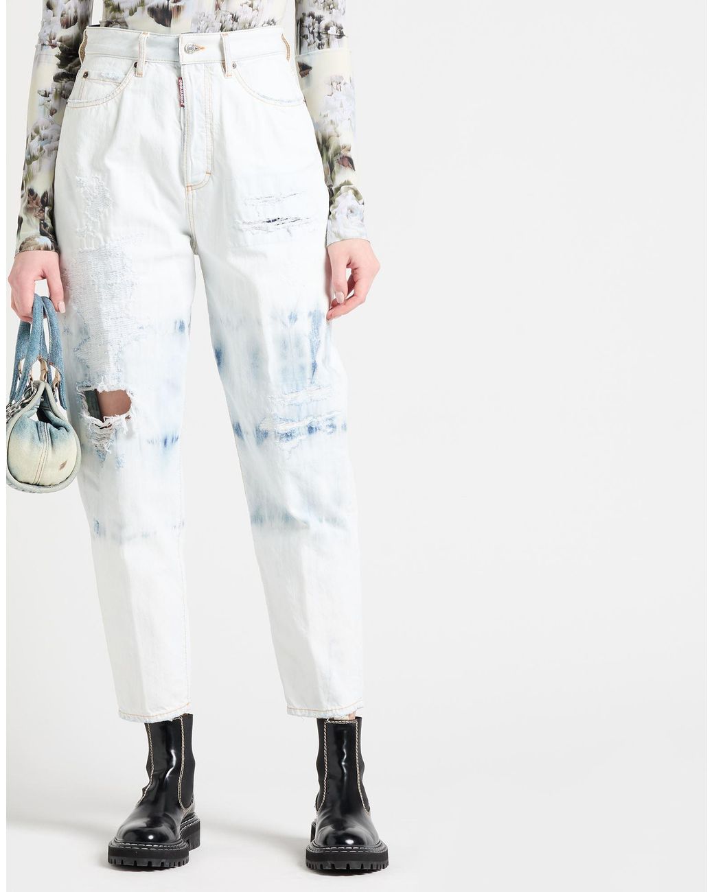 DSquared² White Jeans Cotton