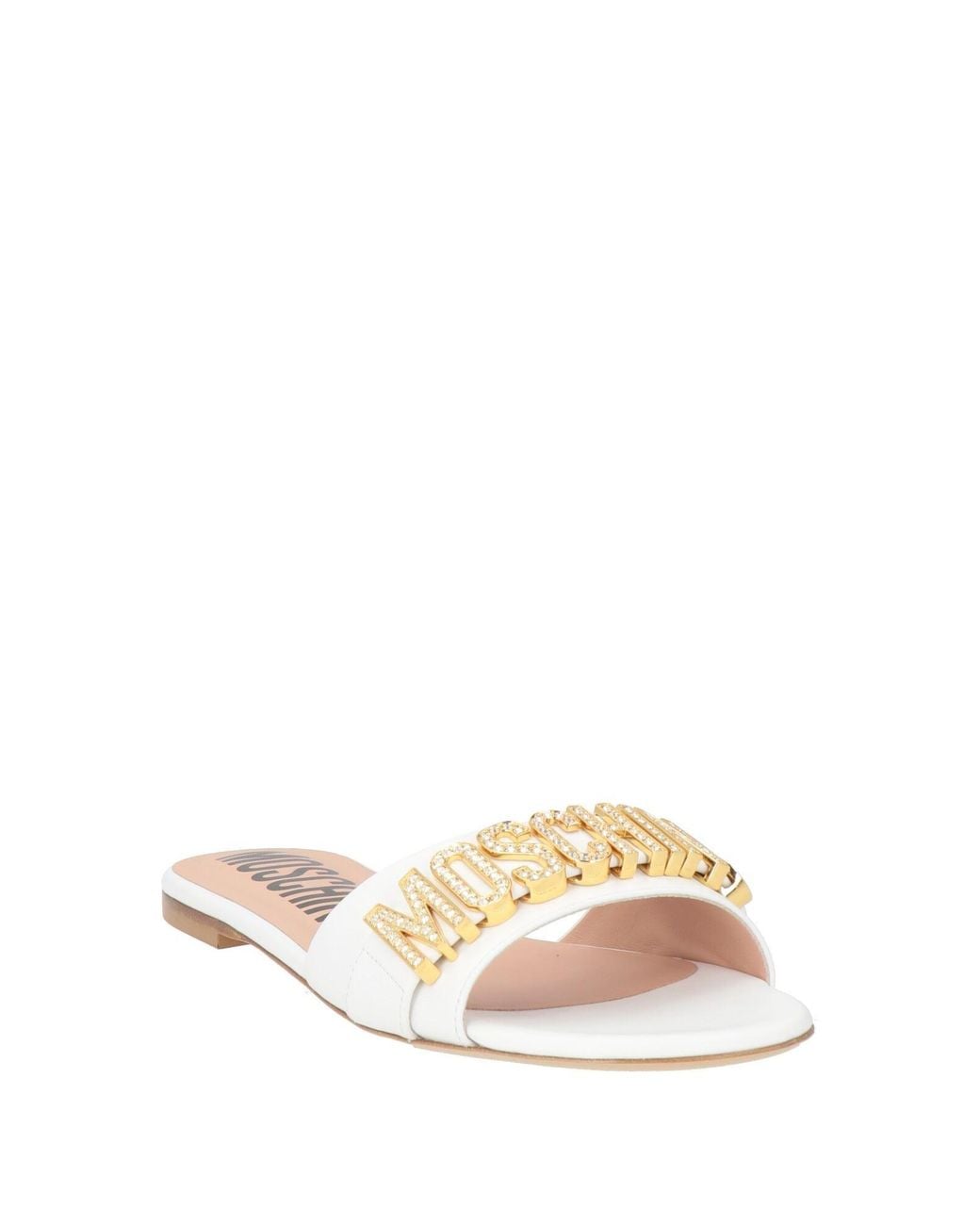 Moschino Natural Sandals Calfskin