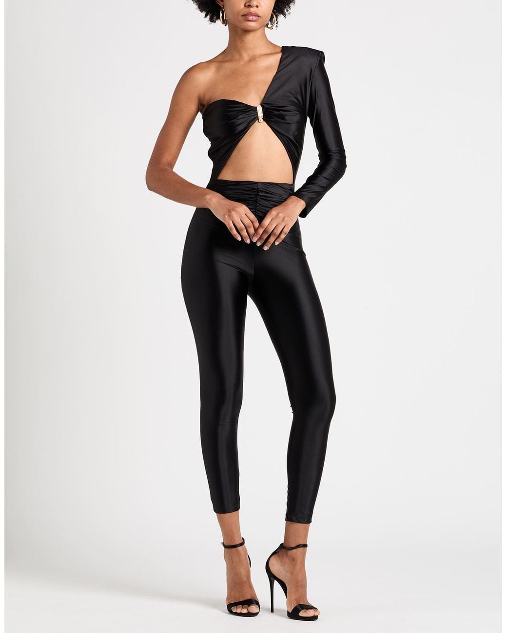 Elisabetta Franchi Black Jumpsuit Polyamide, Elastane