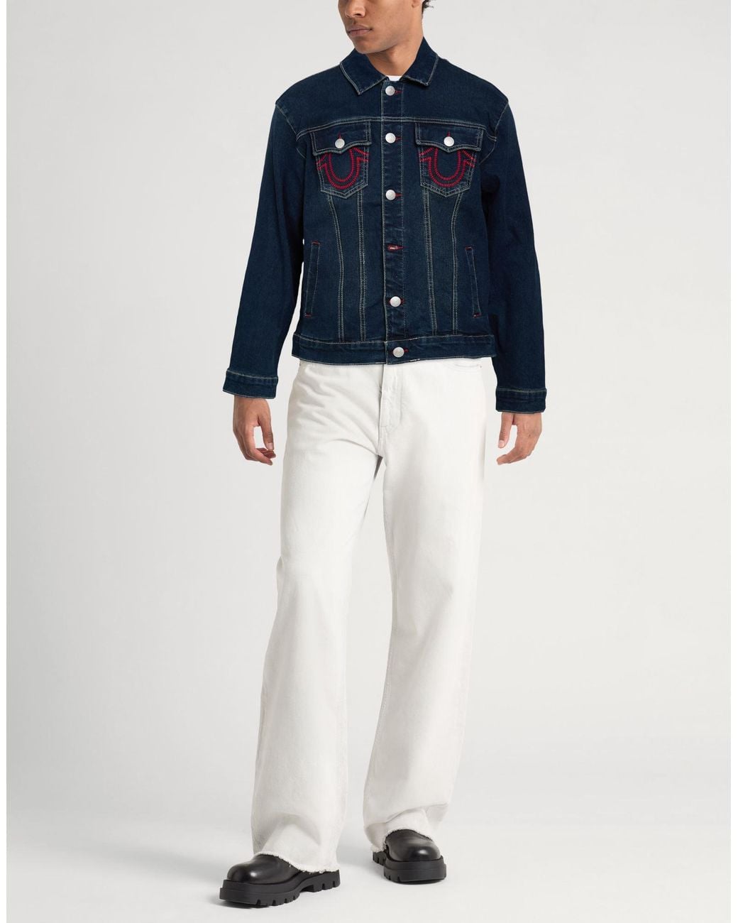 True Religion Blue Denim Outerwear for men