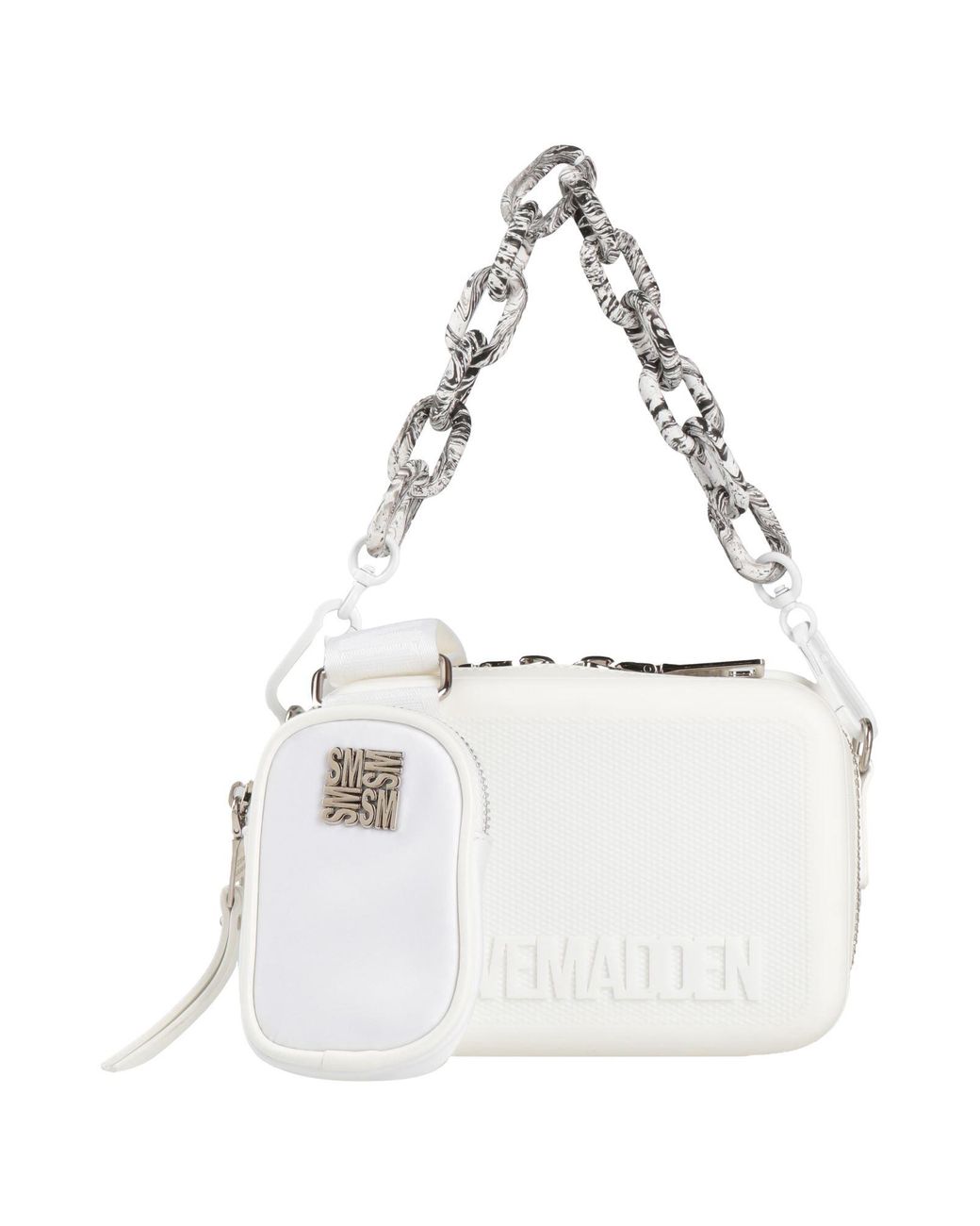 Steve Madden White Cross-Body Bag