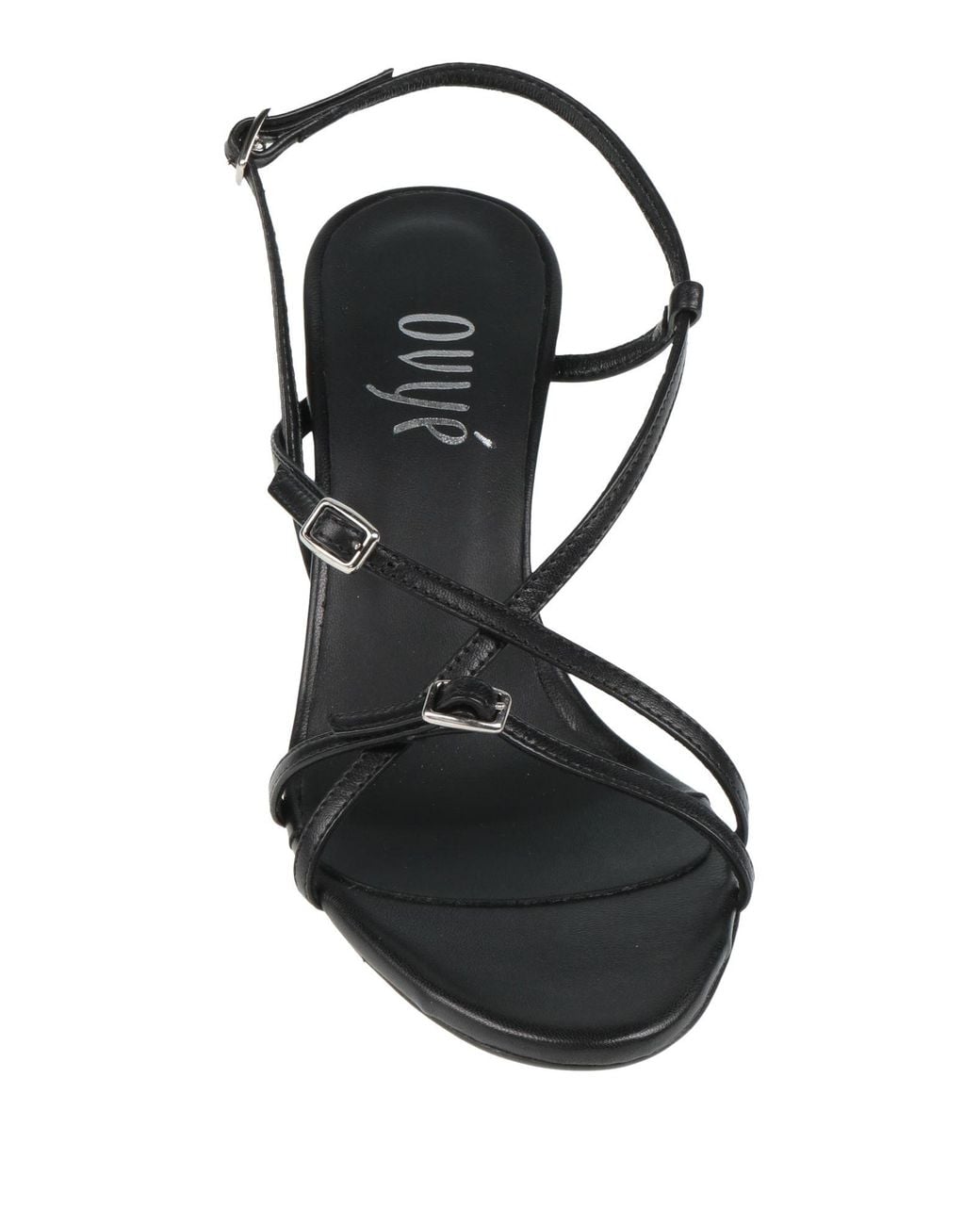 Ovyè Black Sandals Leather