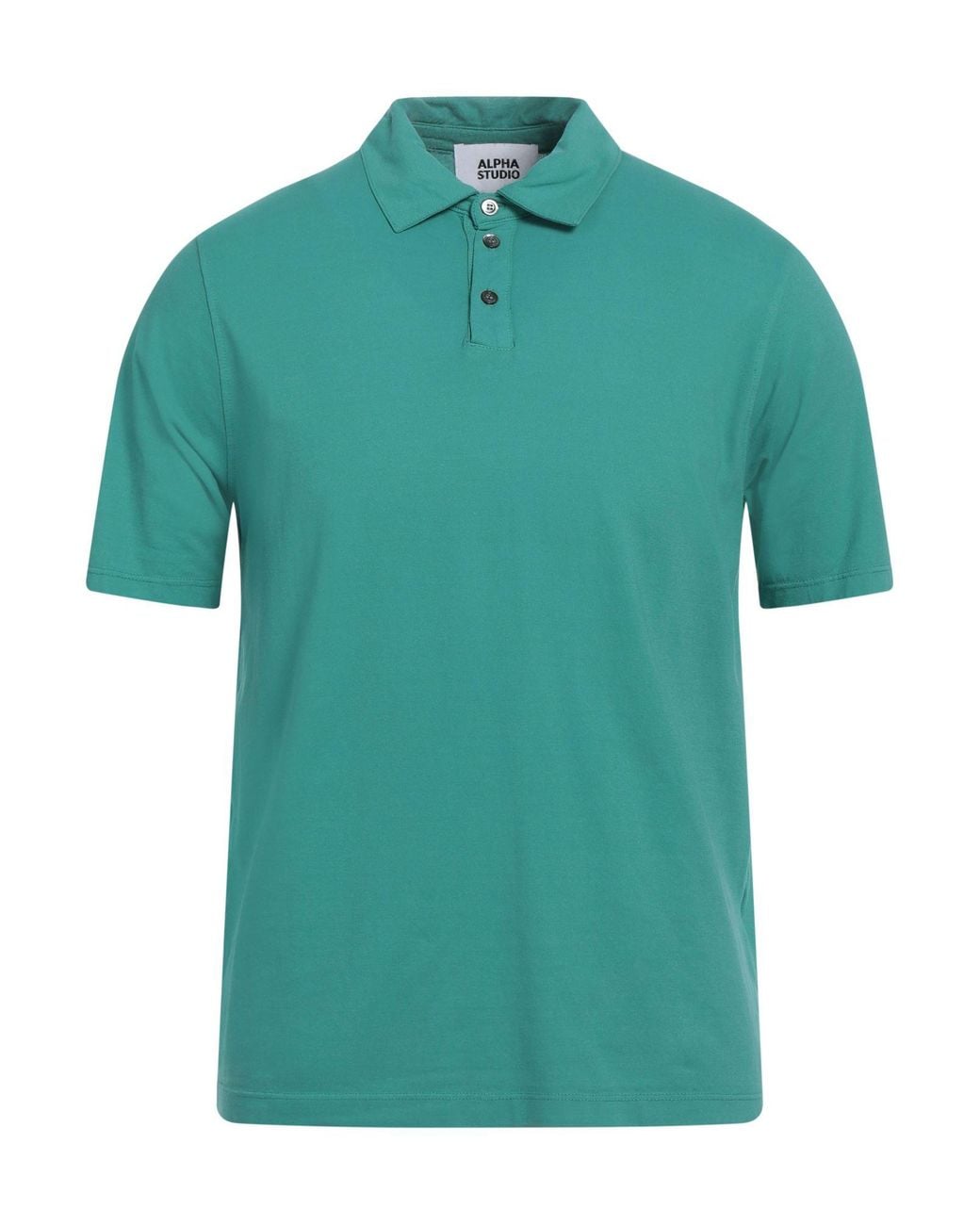 Polo Alpha Studio pour homme en coloris Green