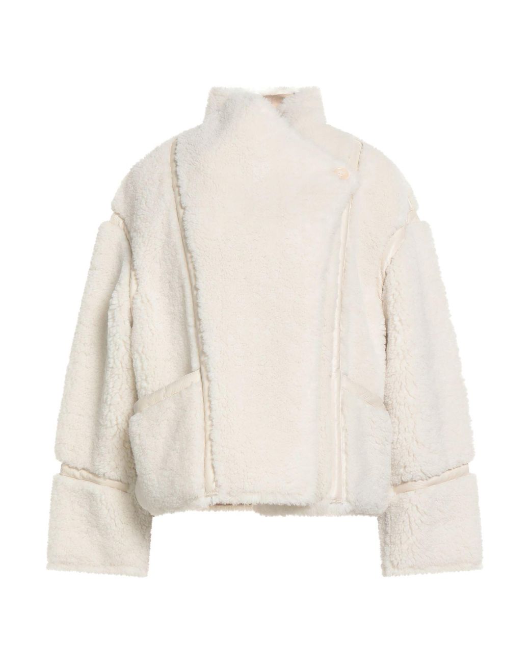 Maje White Shearling & Teddy