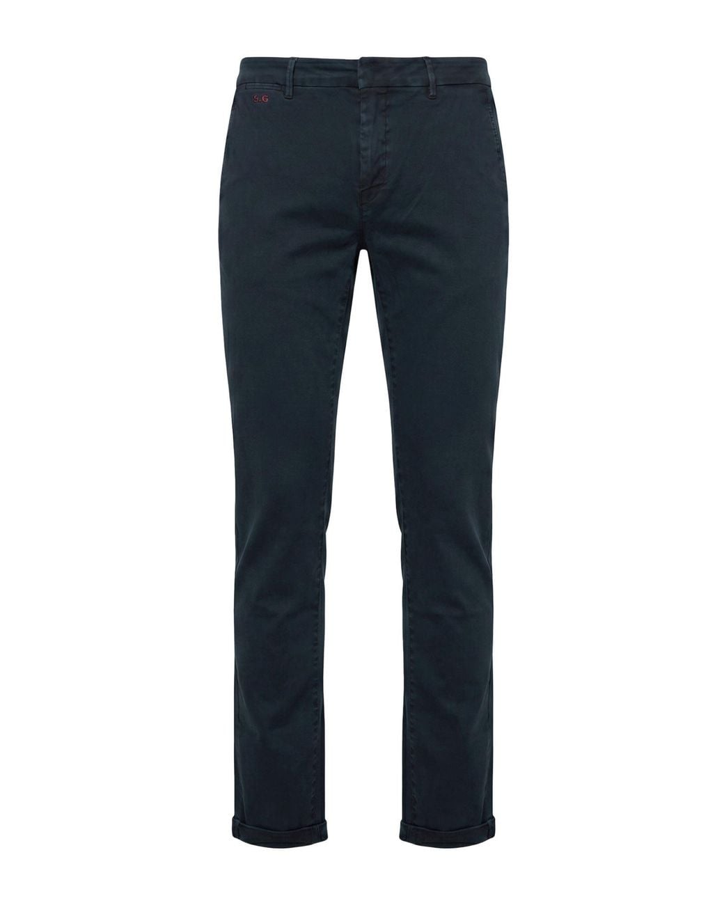 Tramarossa Blue Pants Cotton, Polyester, Elastane for men