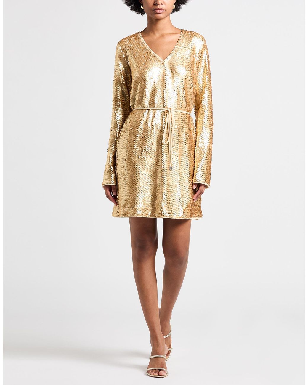 Twinset Metallic Mini Dress