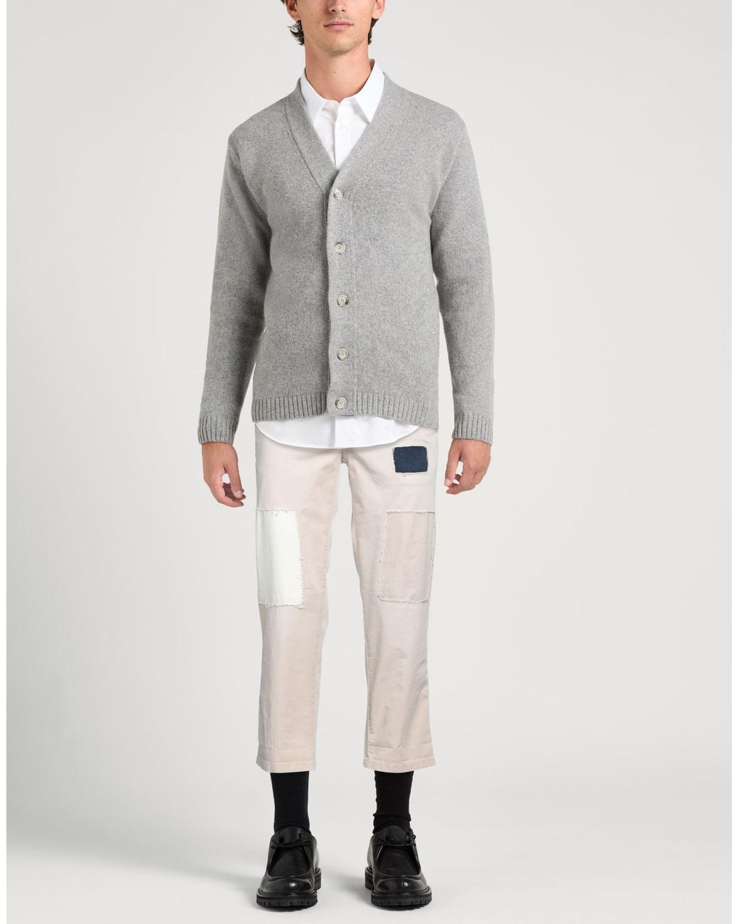 White Sand Natural Pants Cotton, Elastane for men