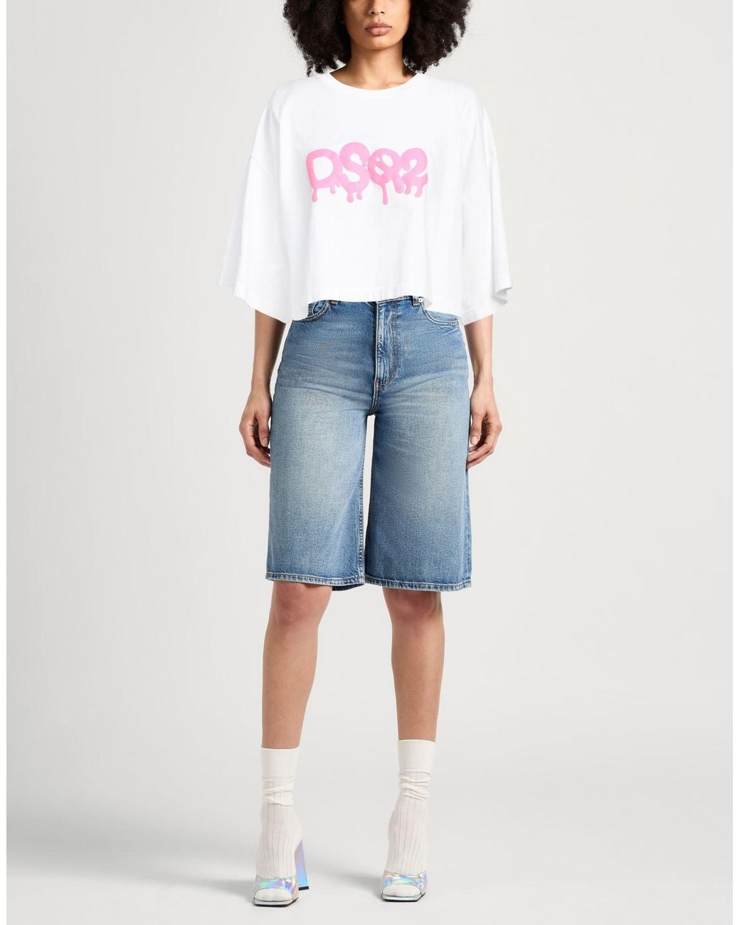 DSquared² Pink T-Shirt Cotton