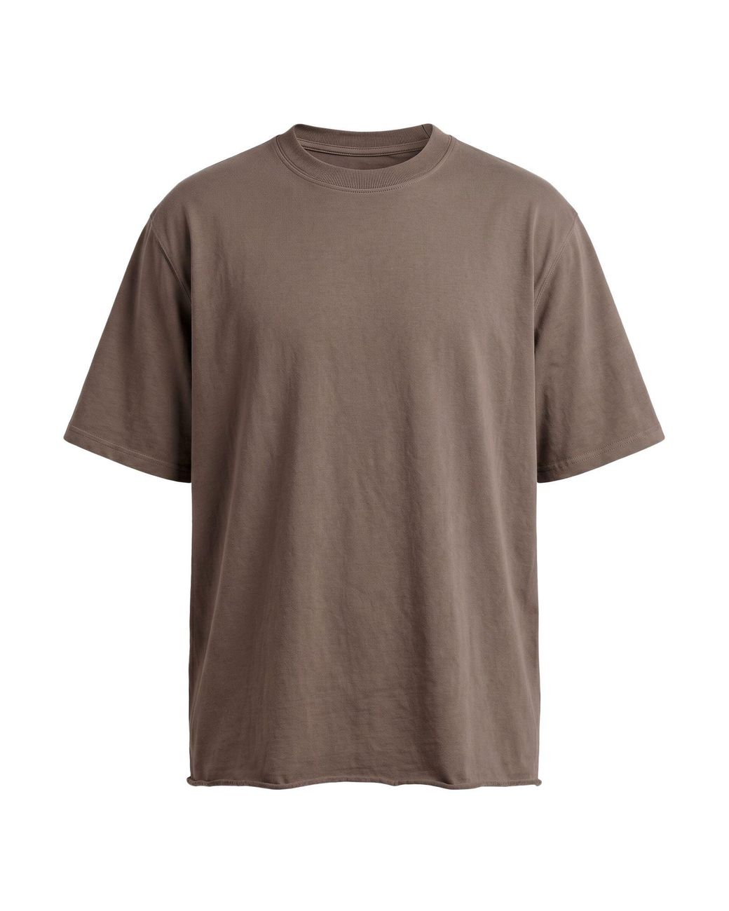 Rick Owens Brown Taupe T-Shirt Cotton for men