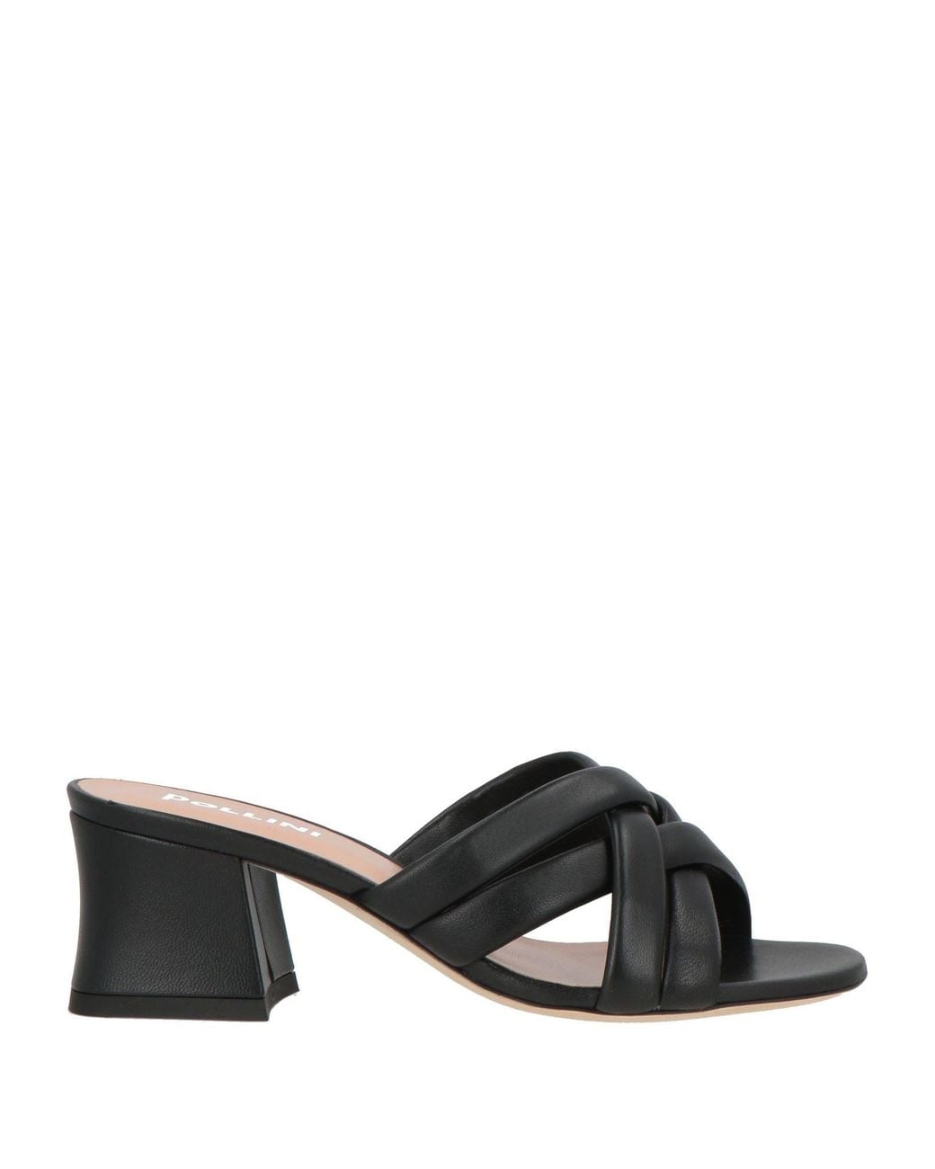 Pollini Black Sandals Leather