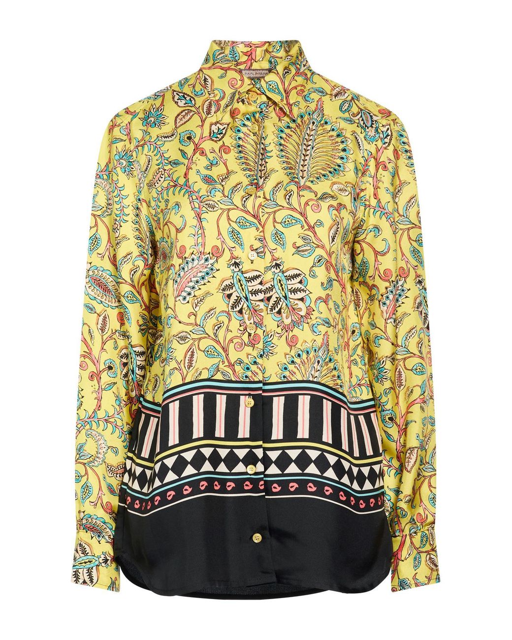 Maliparmi Yellow Shirt Silk