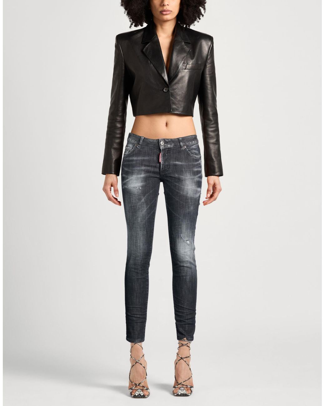 DSquared² Gray Jeans Cotton, Elastane