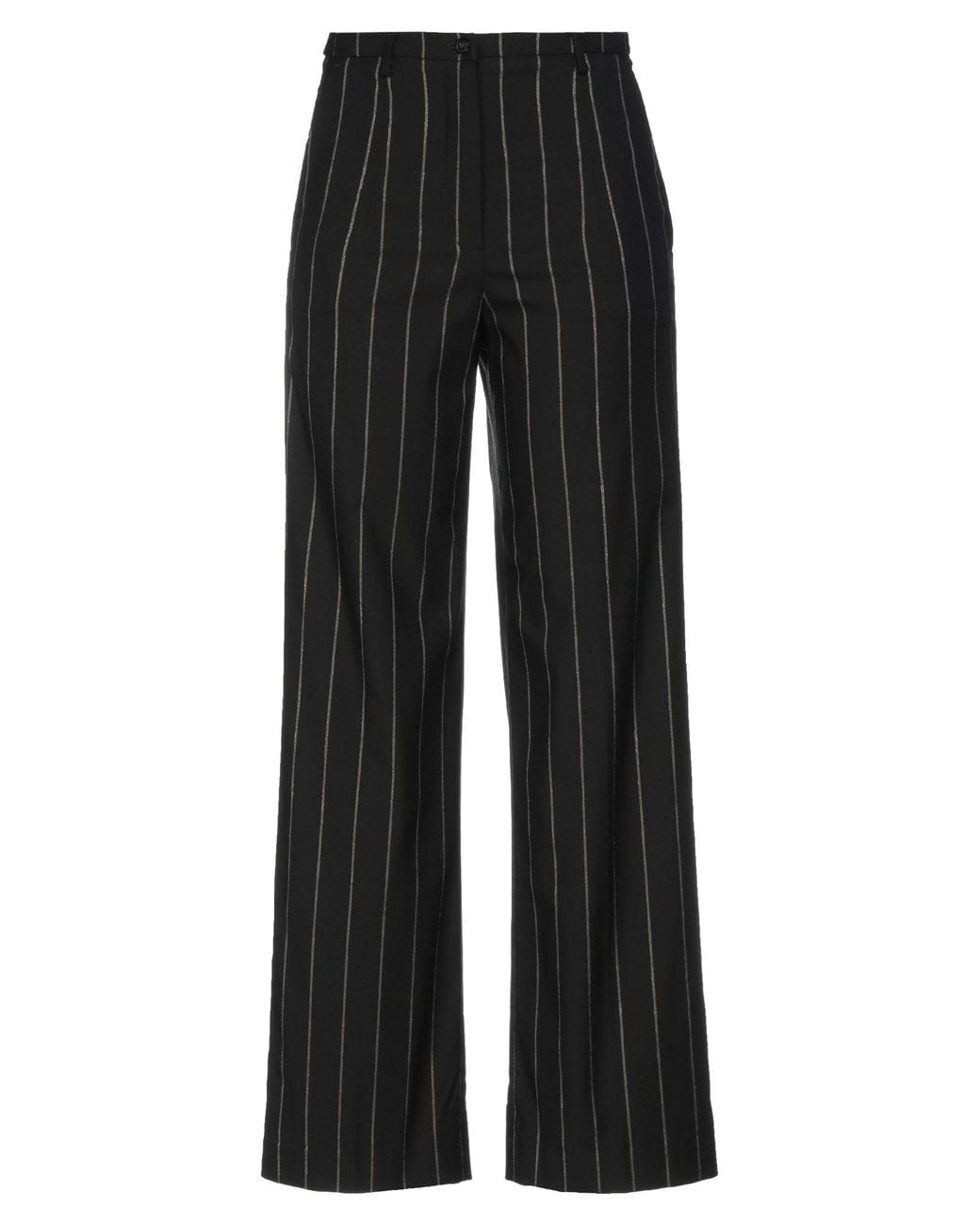 SEVENTY VENEZIA Black Pants Viscose, Polyamide, Elastane
