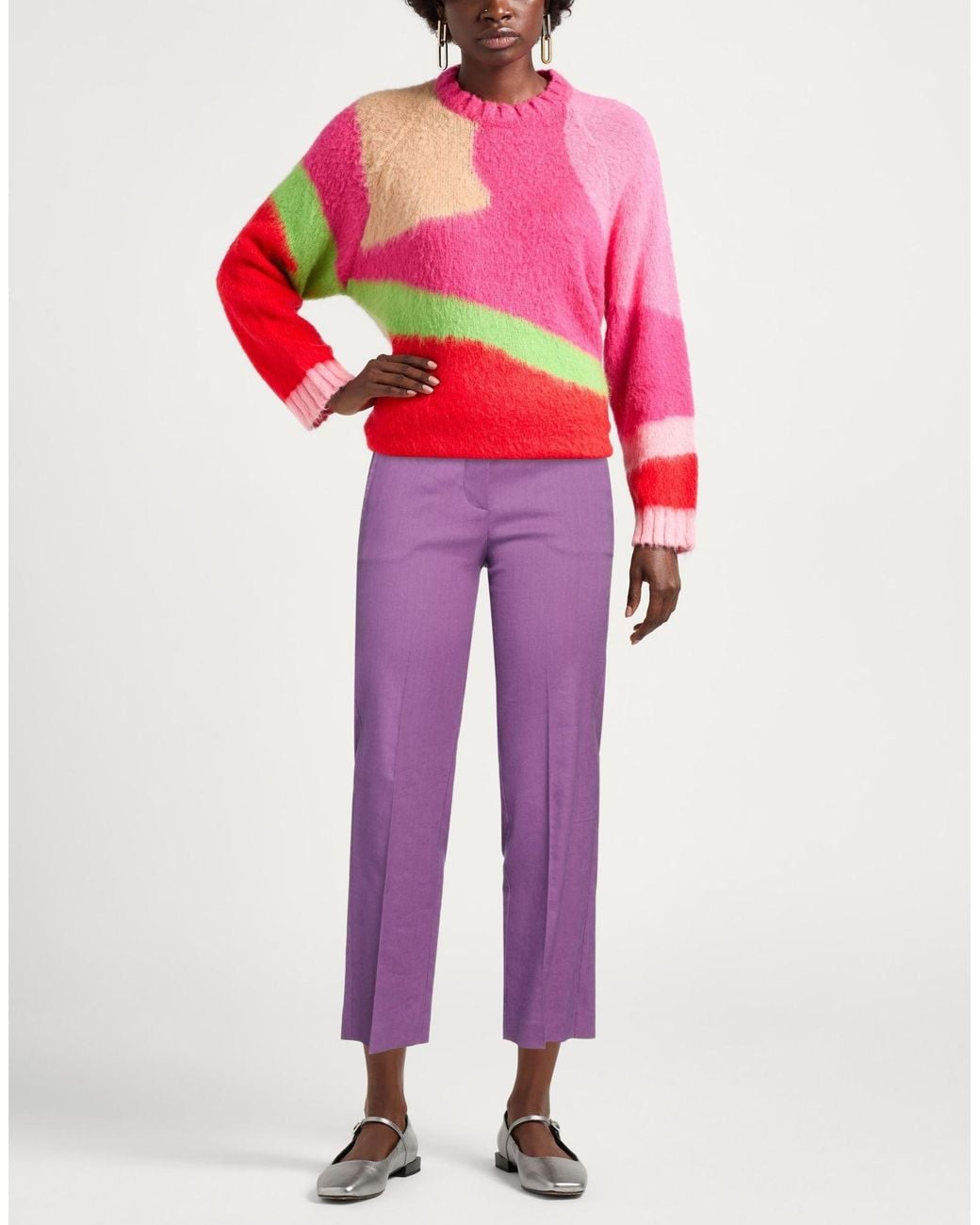 Alysi Purple Trouser