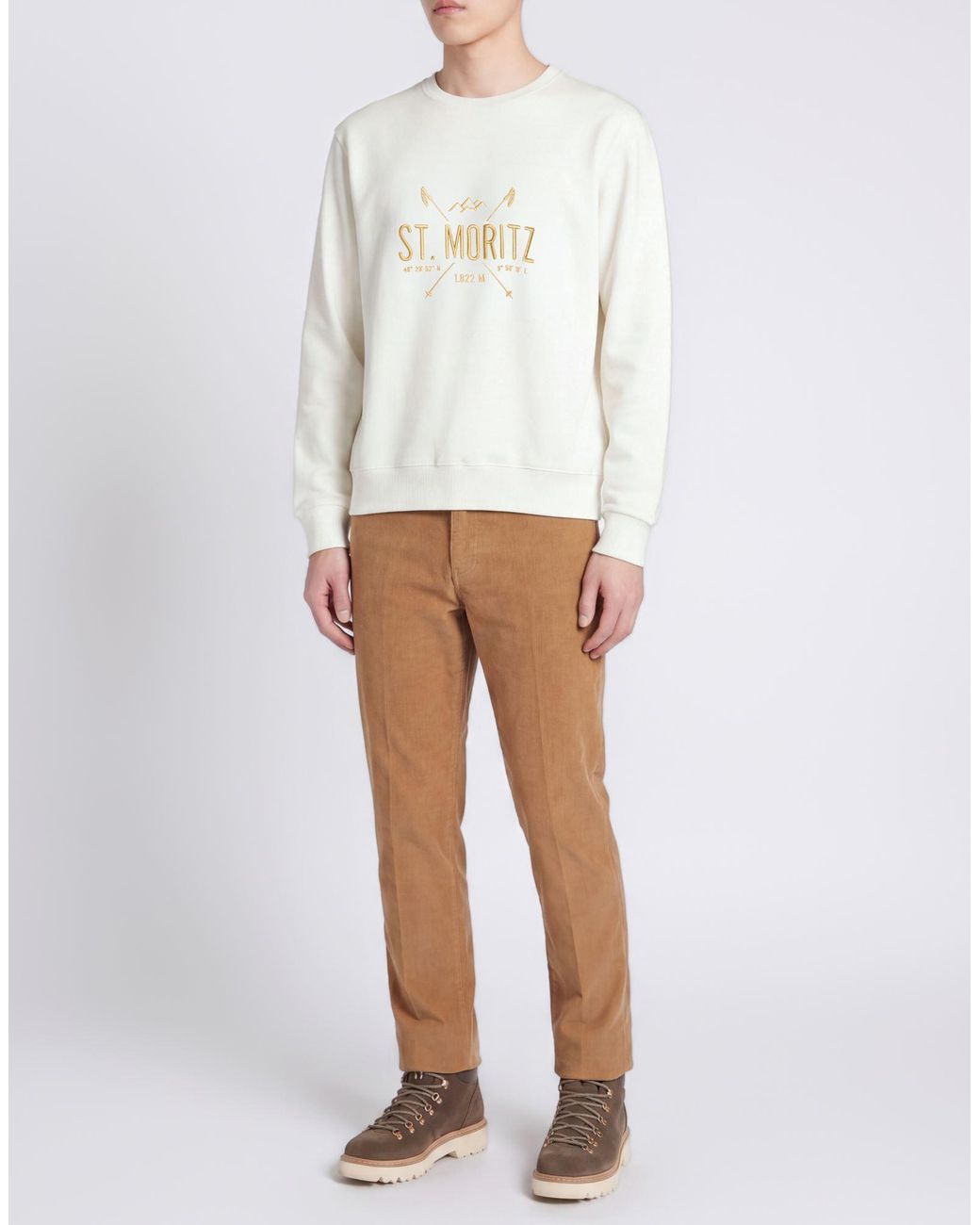 Fefe White Sweatshirt for men