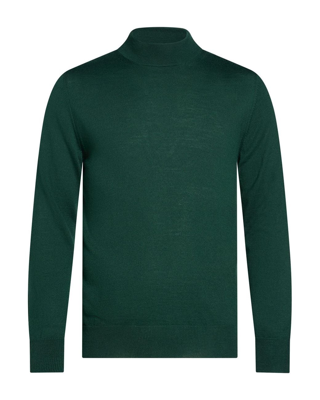 Takeshy Kurosawa Green Turtleneck Wool, Acrylic for men