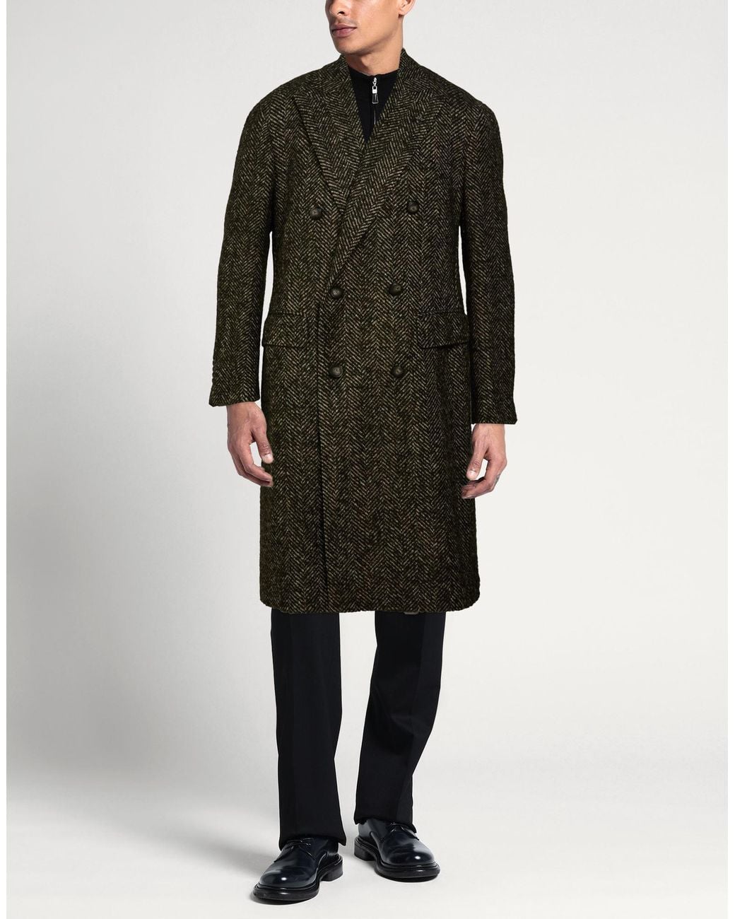 Pino Lerario Black Coat for men