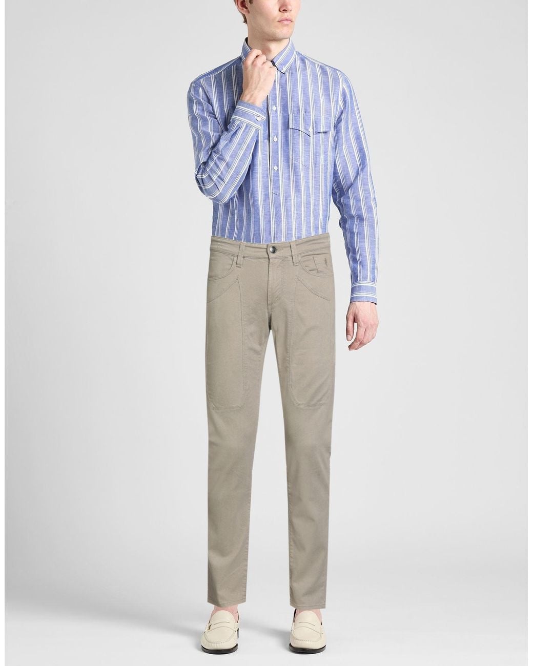 Jeckerson Gray Trouser for men