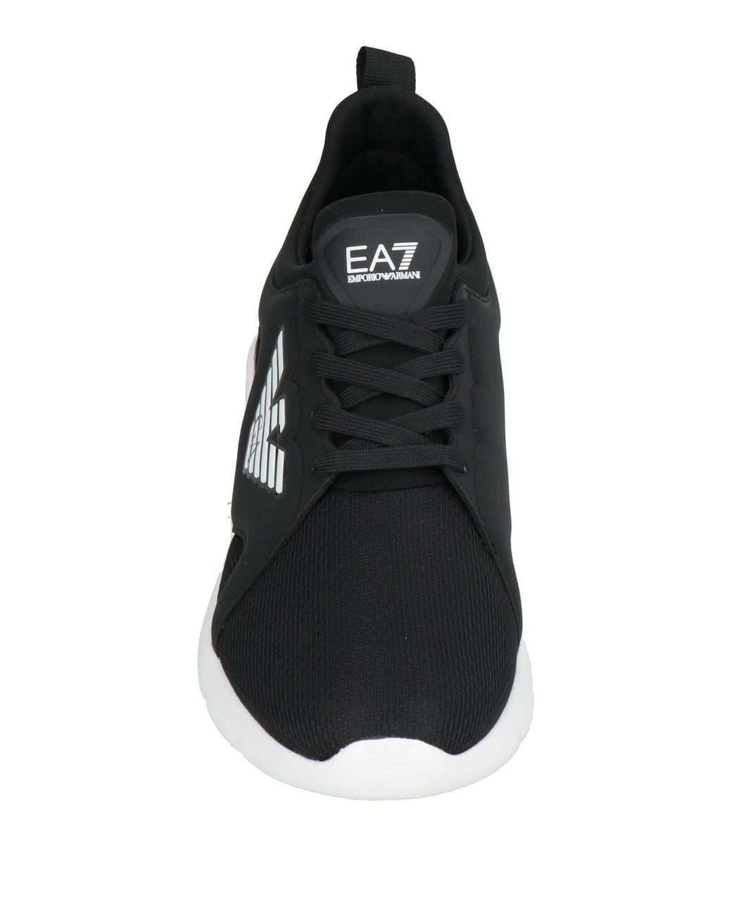 EA7 Black Sneakers Polyester, Elastane, Polyurethane