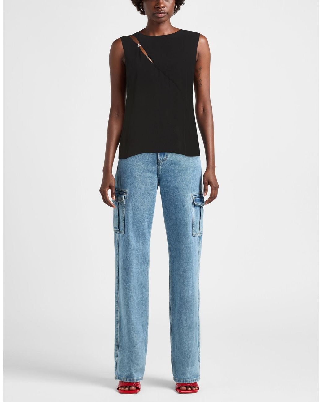 Patrizia Pepe Black Top Viscose