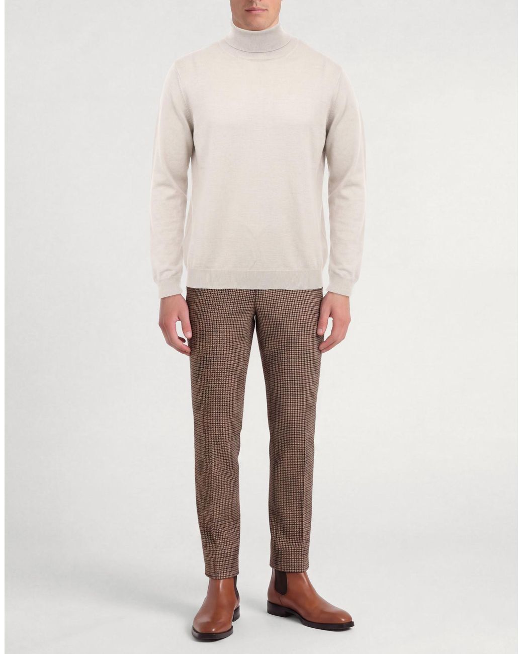 Paolo Pecora White Turtleneck for men
