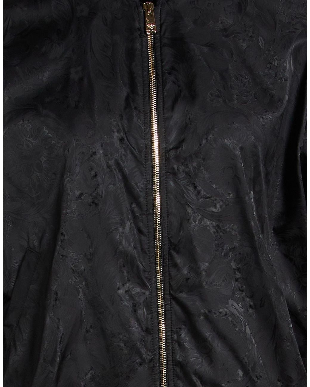 Versace Black Jacket Polyamide, Polyester, Elastane