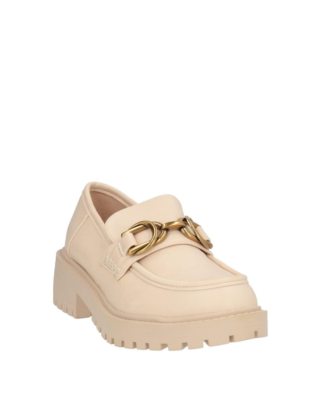 Menbur Natural Cream Loafers Textile Fibers