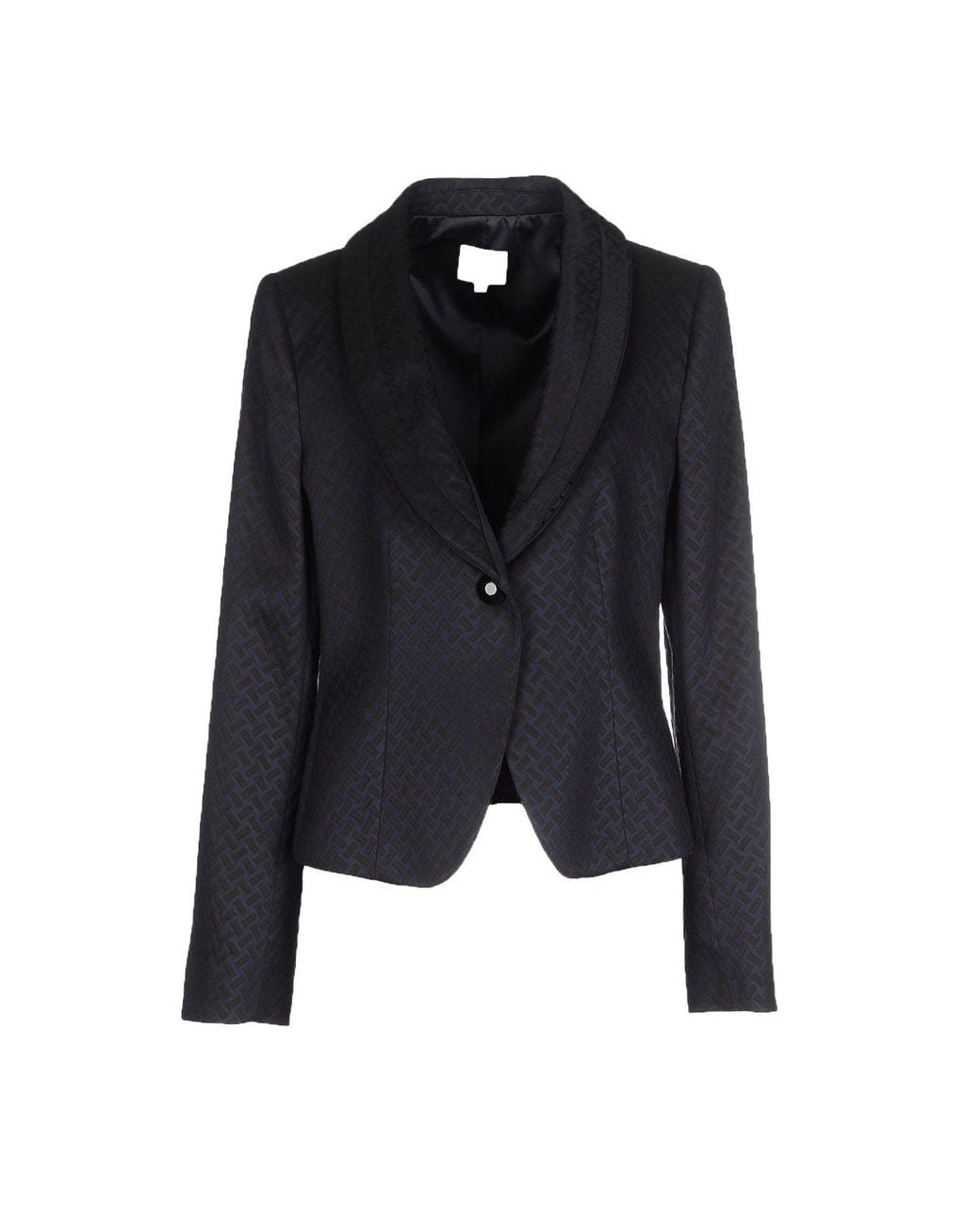 Armani Collezioni Blue Midnight Blazer Wool, Polyester