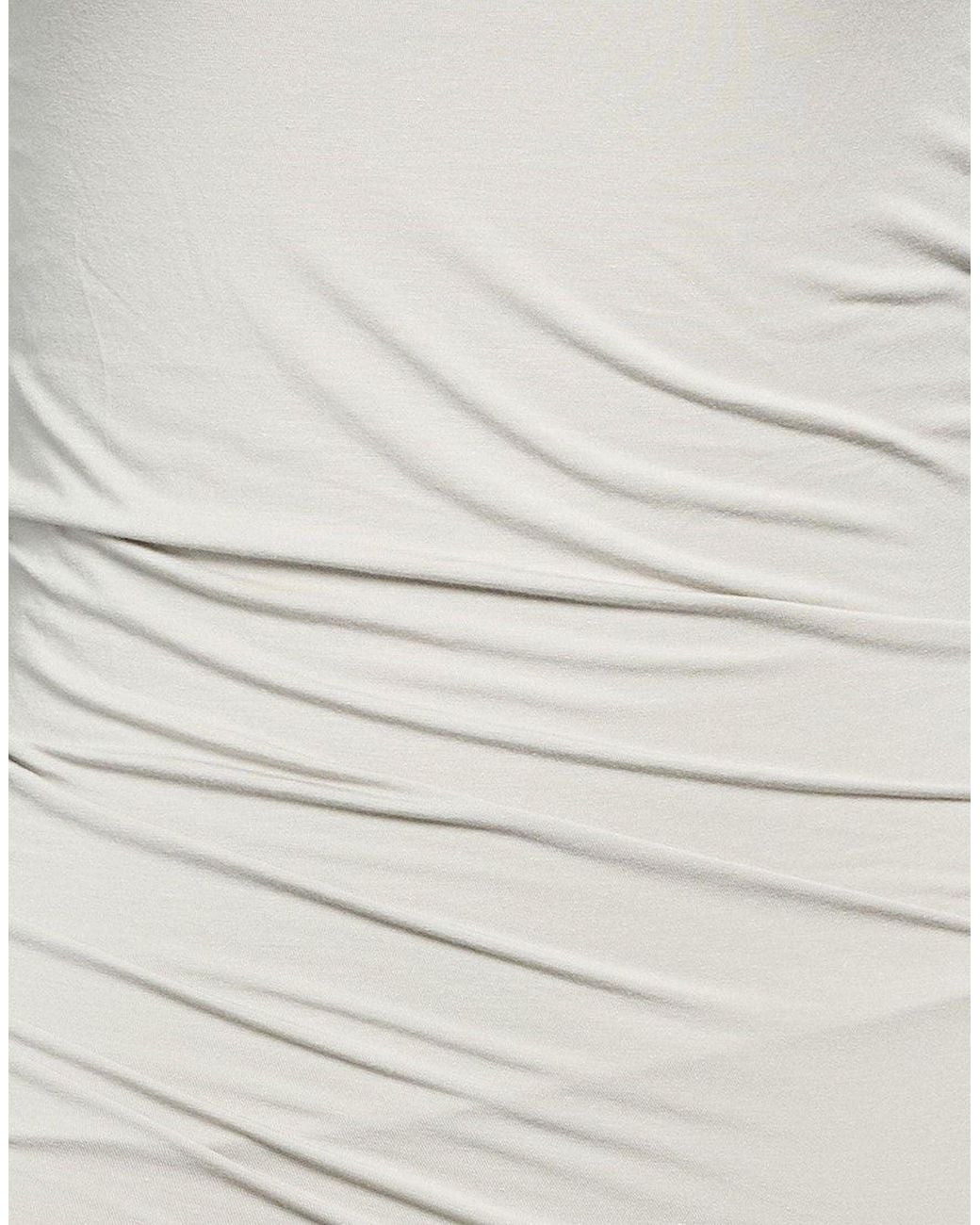 Rick Owens White Top Modal, Cashmere, Elastane