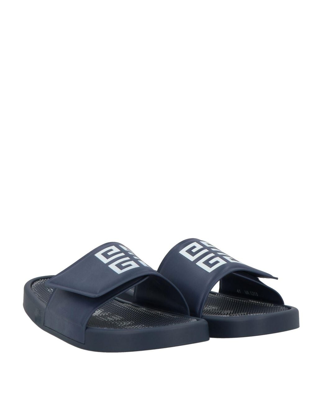 Givenchy Blue Sandals Polyurethane, Cotton for men