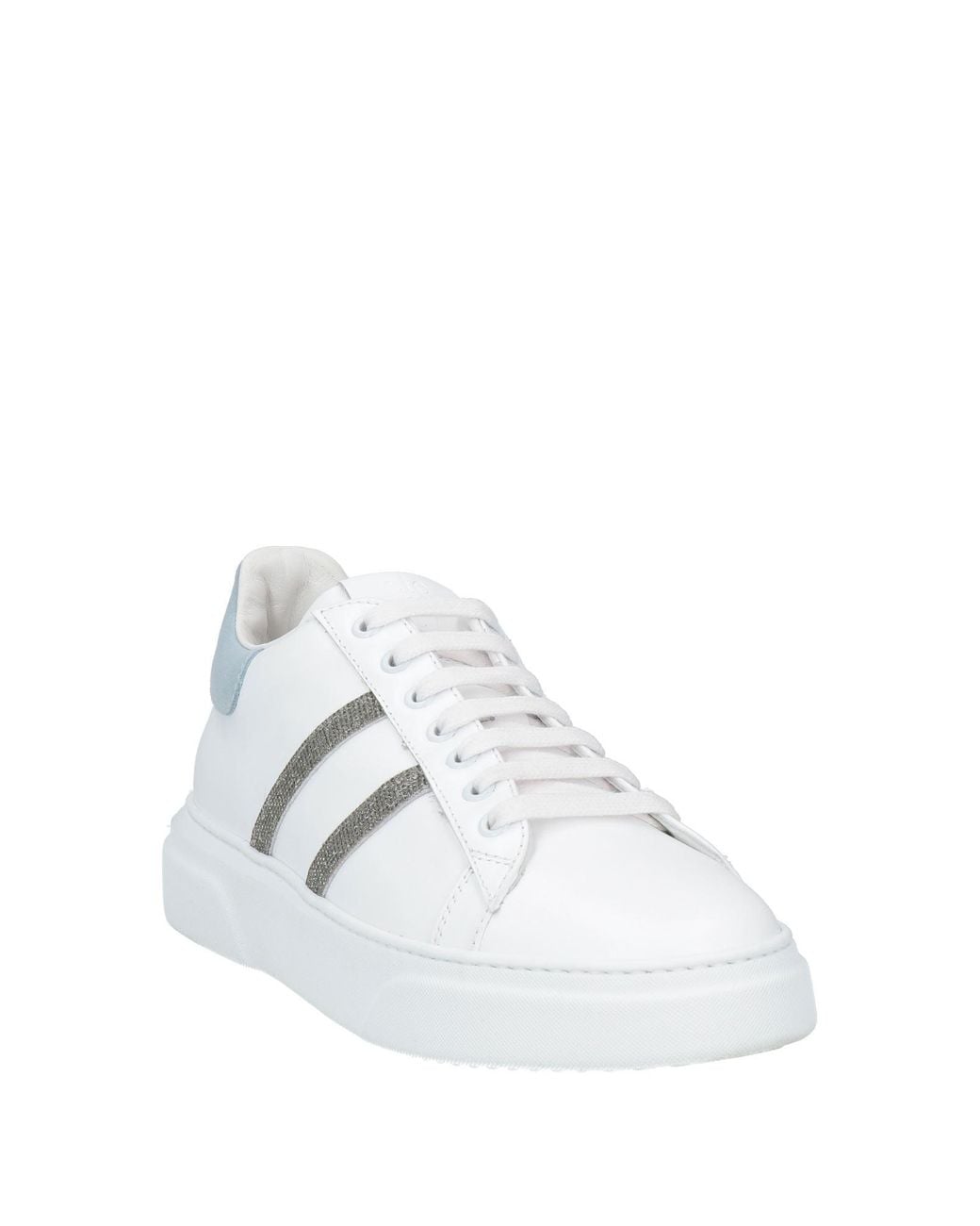 Eleventy White Sneakers Leather