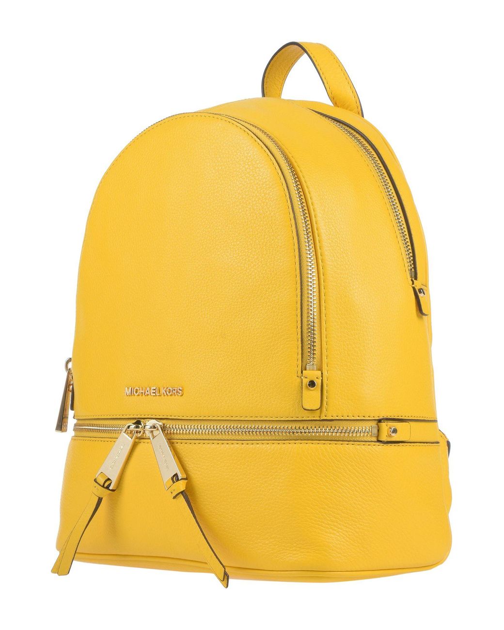 Michael Kors Erin Medium Abbey Backpack Marigold Yellow Pebbled Leather   Walmartcom