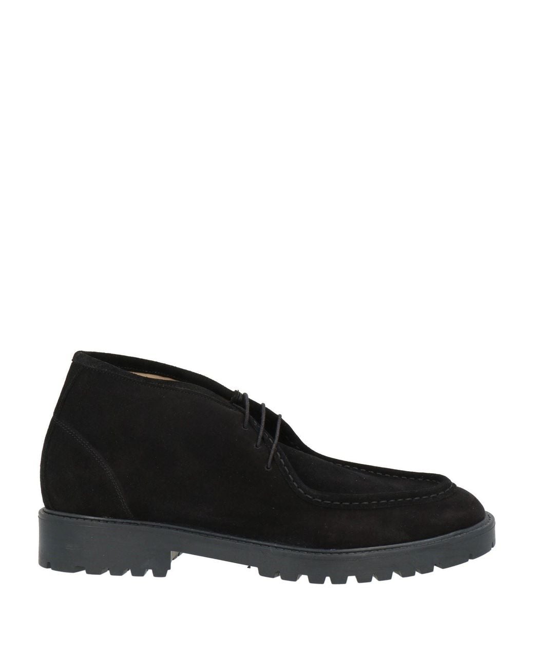 Andrea Ventura Firenze Black Ankle Boots Leather for men