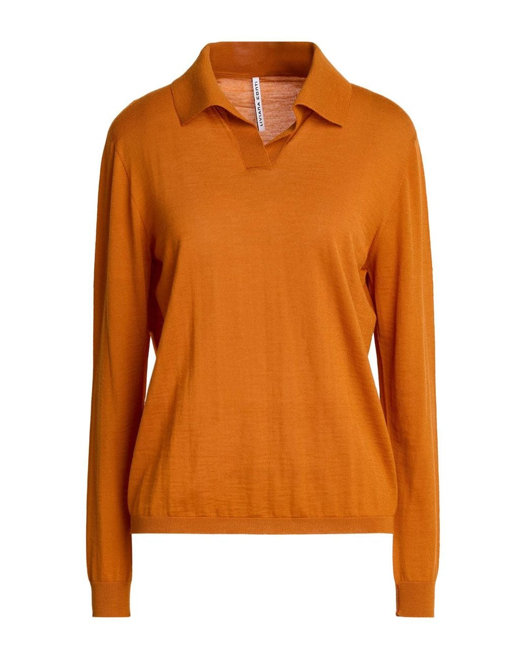 Liviana Conti Orange Sweater Virgin Wool